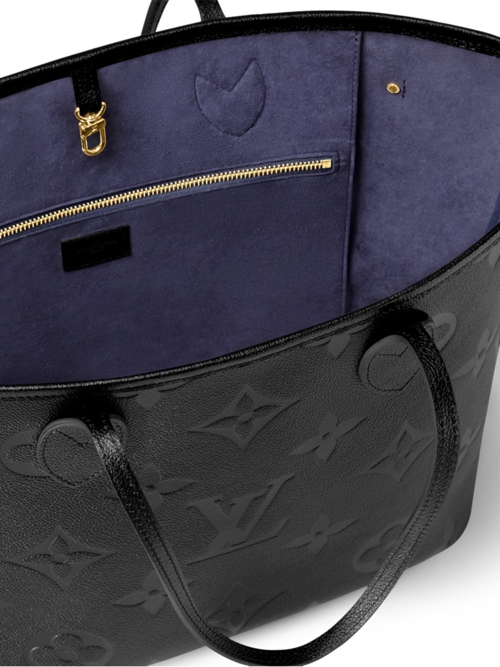 💯% Authentic Louis Vuitton
Neverfull MM
Black Embossed Monogram Tote Bag - Picture 12 of 15